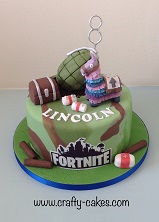 Fortnite birthday cake